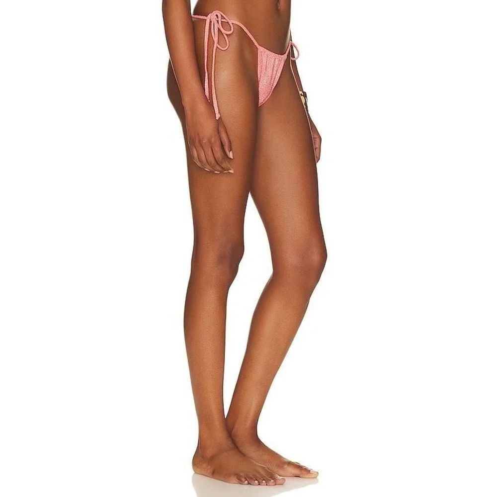 Good American NWT Sparkle Tiny Ties Bikini Bottom - Size 4/XL - MSRP $59